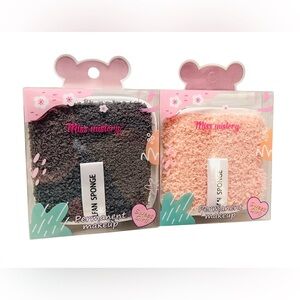 Reusable Makeup Remover Sponges - Charcoal, Petal